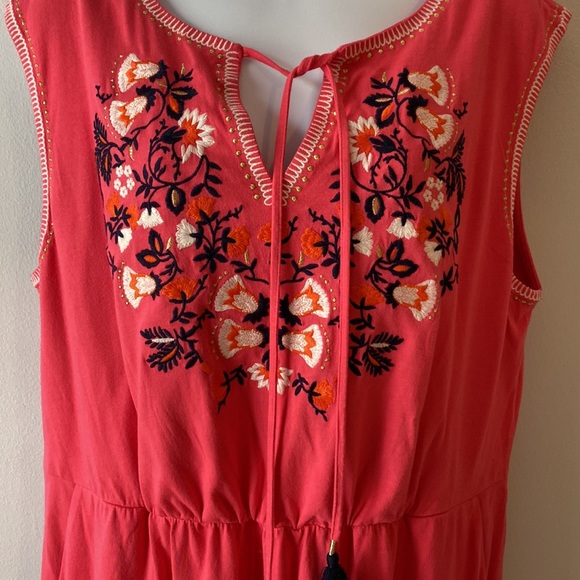 Boden Pink Catriona Embroidered Dress Strawberry 14 - Picture 3 of 11